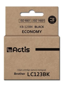 Actis KB-123Bk Tusz (zamiennik Brother LC123BK/LC121BK; Standard; 15 ml; czarny) ACTIS