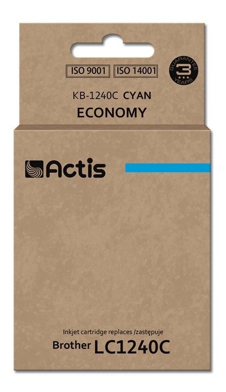 Actis KB-1240C Tusz (zamiennik Brother LC1240C/LC1220C; Standard; 19 ml; niebieski) ACTIS