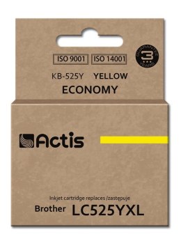 Actis KB-525Y Tusz (zamiennik Brother LC525Y; Standard; 15 ml; żółty) ACTIS