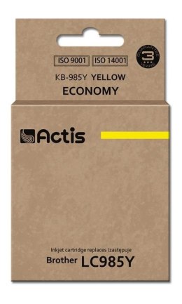 Actis KB-985Y Tusz (zamiennik Brother LC985Y; Standard; 19,5 ml; żółty) ACTIS