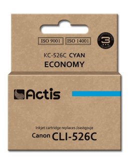 Actis KC-526C Tusz (zamiennik Canon CLI-526C; Standard; 10 ml; niebieski) ACTIS