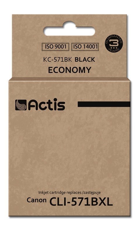 Actis KC-571BK Tusz (zamiennik Canon CLI-571BK; Standard; 12 ml; czarny) ACTIS