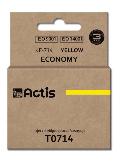 Actis KE-714 Tusz (zamiennik Epson T0714, T0894, T1004; Standard; 13.5 ml; żółty) ACTIS