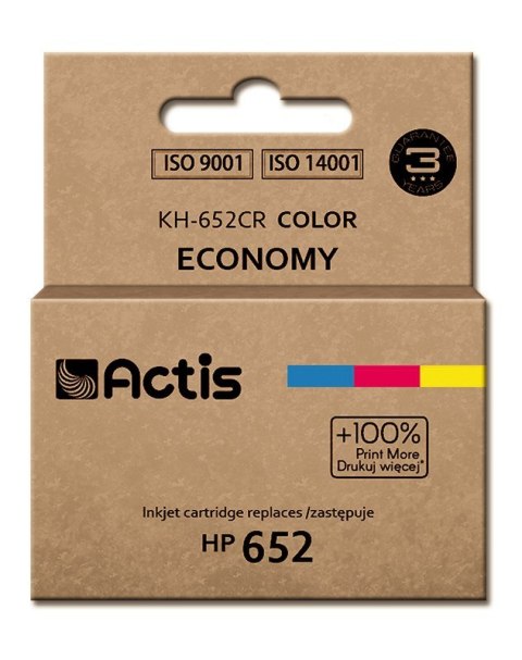 Actis KH-652CR Tusz (zamiennik HP 652 F6V24AE; Standard; 15 ml; kolor) ACTIS