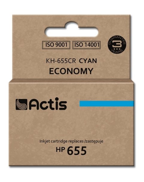 Actis KH-655CR Tusz (zamiennik HP 655 CZ110AE; Standard; 12 ml; niebieski) ACTIS