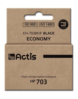 Actis KH-703BKR Tusz (zamiennik HP 703 CD887AE; Standard; 15 ml; czarny) ACTIS