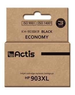 Actis KH-903BKR Tusz (zamiennik HP 903XL T6M15AE; Standard; 30ml; czarny) - Nowy Chip ACTIS