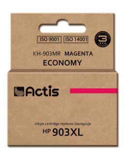 Actis KH-903MR Tusz (zamiennik HP 903XL T6M07AE; Standard; 12ml; czerwony) - Nowy Chip ACTIS