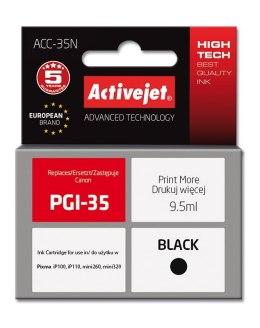 Activejet ACC-35N Tusz (zamiennik Canon PGI-35; Supreme; 9,5 ml; czarny) Activejet