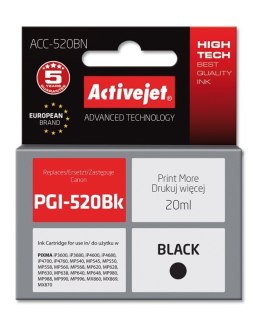 Activejet ACC-520BN Tusz (zamiennik Canon PGI-520BK; Supreme; 20 ml; czarny) Activejet