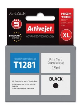 Activejet AE-1281N Tusz (zamiennik Epson T1281; Supreme; 15 ml; czarny) Activejet