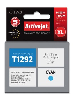 Activejet AE-1292N Tusz (zamiennik Epson T1292; Supreme; 15 ml; niebieski) Activejet