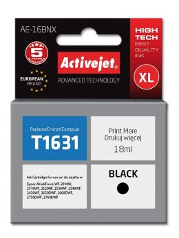 Activejet AE-16BNX Tusz (zamiennik Epson 16XL T1631; Supreme; 18 ml; czarny) Activejet