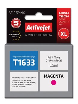 Activejet AE-16MNX Tusz (zamiennik Epson 16XL T1633; Supreme; 15 ml; czerwony) Activejet