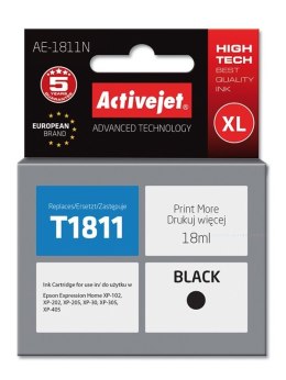 Activejet AE-1811N Tusz (zamiennik Epson 18XL T1811; Supreme; 18 ml; czarny) Activejet