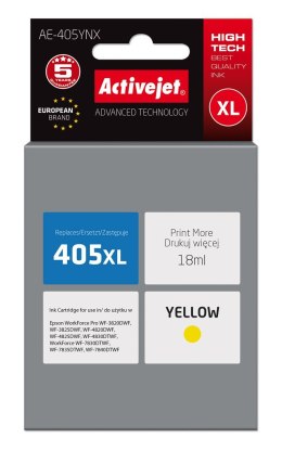 Activejet AE-405YNX Tusz (zamiennik Epson 405XL C13T05H44010; Supreme; 18ml; żółty) Activejet