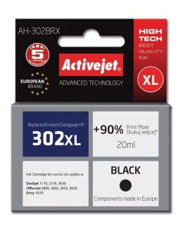 Activejet AH-302BRX Tusz (zamiennik HP 302XL F6U68AE; Premium; 20 ml; czarny) Activejet