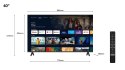 Telewizor TCL 40S5400A 40" LED Full HD Android TV Srebrny TCL