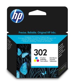 Tusz HP kolor HP 302, HP302=F6U65AE, 165 str.,4 ml Hewlett-Packard