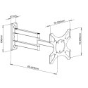 TECHLY UCHWYT ŚCIENNY TV LED/LCD 19-37 CALI 25KG O TECHly