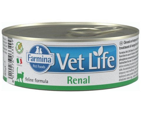 FARMINA Vet Life Renal Feline - mokra karma dla kota - 85 g Farmina