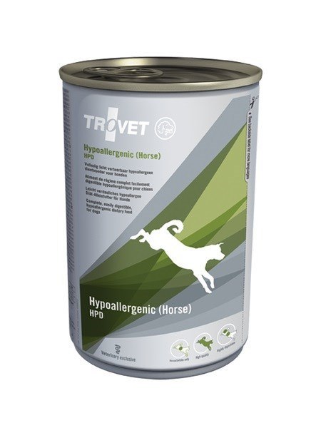 TROVET Hypoallergenic HPD z koniną - mokra karma dla psa - 400 g TROVET