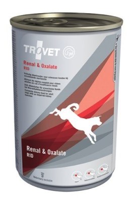 TROVET Renal & Oxalate RID z kurczakiem - mokra karma dla psa - 400 g TROVET