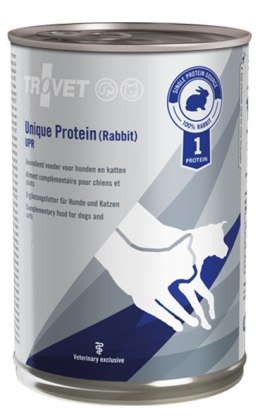 TROVET Unique Protein UPR z królikiem - mokra karma dla psa i kota - 400 g TROVET