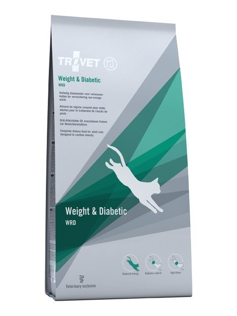 TROVET Weight & Diabetic WRD - sucha karma dla kota - 3 kg TROVET