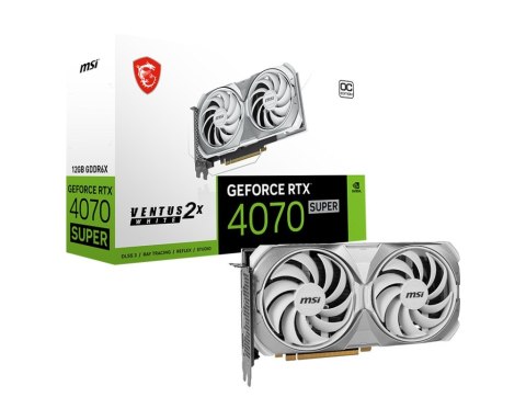 Karta graficzna MSI GeForce RTX 4070 SUPER 12GB VENTUS 2X WHITE OC MSI