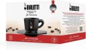 Bialetti zestaw 4 czarnych filiżanek ze spodkami BIALETTI