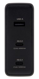 UNITEK ŁADOWARKA GAN 2X USB-C, USB-A, 140W UNITEK