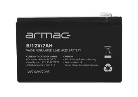 AKUMULATOR DO UPS 12V/7AH UNIWERS. ARMAC B/12V/7AH Armac