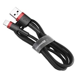 Kabel Baseus CALKLF-C19 (Lightning M - USB 2.0 M; 2m; kolor czarno-czerwony) Baseus