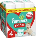 PAMPERS Pieluchomajtki MTH Rozm 4, 9-15kg, 176szt Pampers