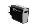 NATEC ŁADOWARKA SIECIOWA RIBERA USB-A 18W CZARNA NUC-2058 NATEC