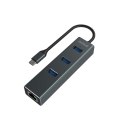 SAVIO AK-57 3-PORTOWY HUB USB-C Z ADAPTEREM RJ-45 SAVIO