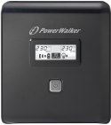 POWER WALKER UPS LINE-IN VI 1000 LCD 1000VA, 2X SCHUKO+2X IEC C13, RJ11/45, USB, LCD POWER WALKER