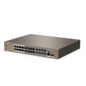 Switch PoE Tenda TEF1126P-24-250W (1x 10/100/1000Mbps, 24x 10/100Mbps) Tenda