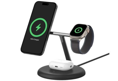 Ładowarka bezprzewodowa Belkin BoostCharge Pro 3-in-1 Wireless Charger with MagSafe iPhone/Apple Watch/AirPods 15W Black Belkin