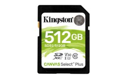 Karta pamięci Kingston Canvas Select Plus SDS2/512GB (512GB; Class U3, V30; Karta pamięci) Kingston