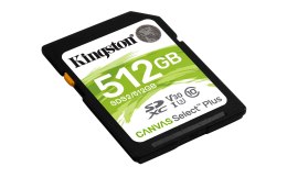 Karta pamięci Kingston Canvas Select Plus SDS2/512GB (512GB; Class U3, V30; Karta pamięci) Kingston