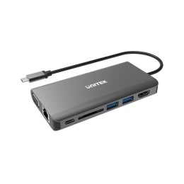 UNITEK HUB 8W1 USB3.1 TYP-C, PD 100W, D1019A UNITEK