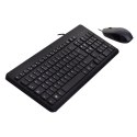 Zestaw klawiatura + mysz HP 150 Wired Mouse and Keyboard przewodowe czarne 240J7AA Hewlett-Packard