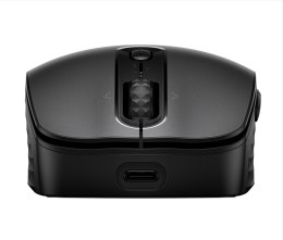 Mysz HP 690 Qi-Charging Rechargeable Wireless Mouse Black bezprzewodowa z akumulatorem czarna 7M1D4AA Hewlett-Packard