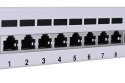 Patch panel Lanberg PPF6-9012-S (1U; 10"; kat. 6; FTP; 12xRJ-45) Lanberg