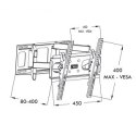 Uchwyt ścienny do telewizora ART AR-51 (Obrotowy, ścienne, Uchylny - 60"; max. 50kg) ART