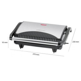 Grill Clatronic MG 3519 (stołowy-zamknięty; 700W; kolor srebrny) Clatronic