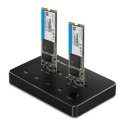 QOLTEC STACJA DOKUJĄCA DYSKÓW 2X SSD M.2 SATA | NGFF | USB TYP C Qoltec