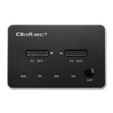 QOLTEC STACJA DOKUJĄCA DYSKÓW 2X SSD M.2 SATA | NGFF | USB TYP C Qoltec